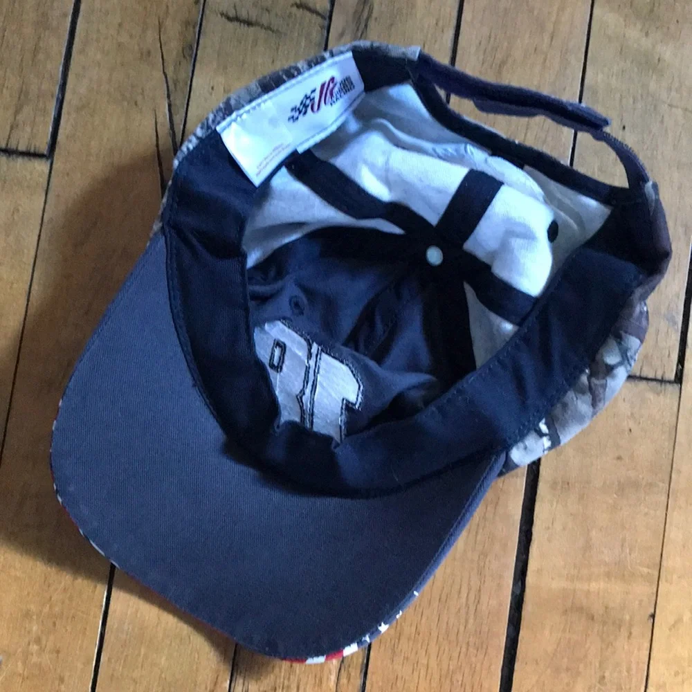 M&M'S Men's Black Gray Camo‎ '18' Baseball Cap with American Flag Visor